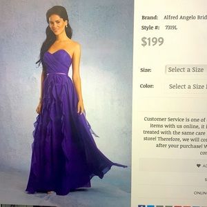 ALFRED ANGELO Purple maxi dress